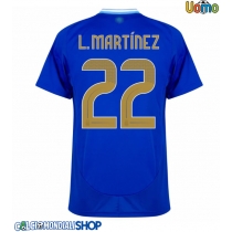 Maglie da calcio Argentina Lautaro Martinez #22 Seconda Maglia Copa America 2024 Manica Corta